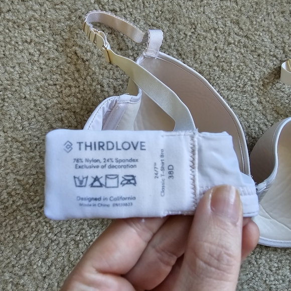 ThirdLove 24/7 classic tshirt bra full coverage lightly lined underwire 38D - Picture 4 of 4